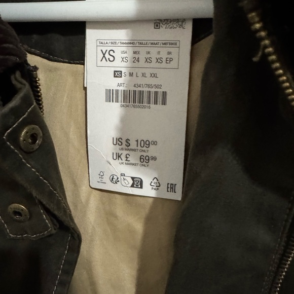 Brand New Zara Corduroy Waxed Jacket - Picture 7 of 9